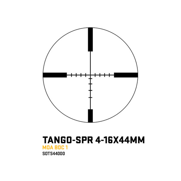 product variation SIG SAUER Tango-SPR 4-16x44mm 30mm SFP Moa Reticle Black Riflescope w/ 1.535 Mount (SOTS44000) image