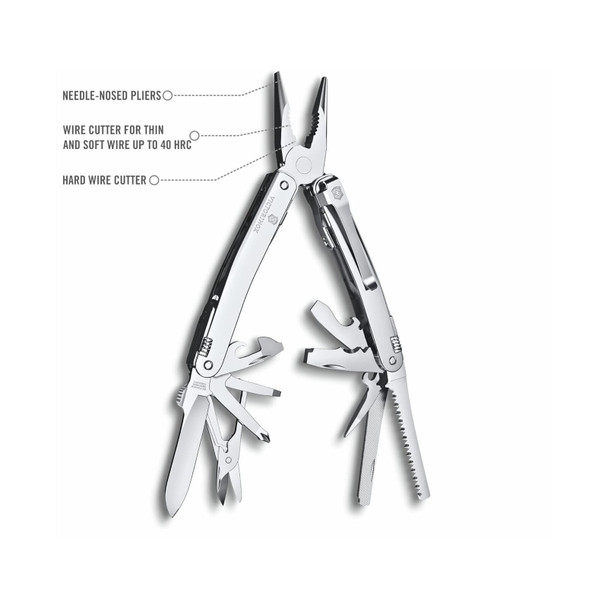 product variation VICTORINOX Silver Swiss Tool Spirit MX Clip (3.0224.MKB1) image