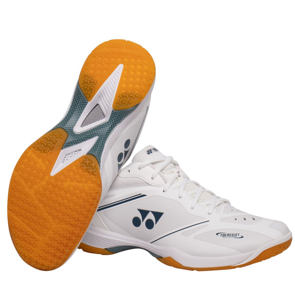 product variation YONEX Men's Power Cushion 65 Z4 White Badminton Shoes (SB65Z4MW) image