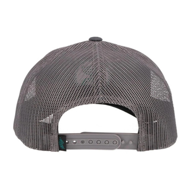 product variation HOOEY O-Classic 6-Panel Turquoise Hooey Logo Gray Trucker Cap (2109T-GY) image