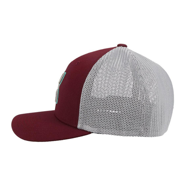 product variation HOOEY Coach 5-Panel Gray/Teal Hooey Logo Flexfit L/XL Maroon/Gray Cap (2112MAGY-02) image