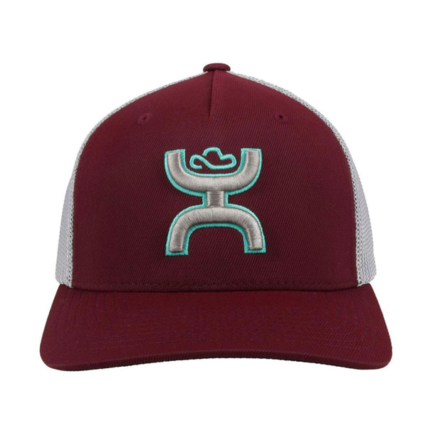 product variation HOOEY Coach 5-Panel Gray/Teal Hooey Logo Flexfit L/XL Maroon/Gray Cap (2112MAGY-02) image