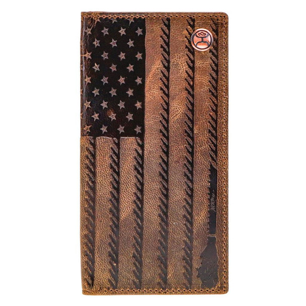 product variation HOOEY Liberty Roper Brown Rodeo Wallet (HW003-BRBK) image