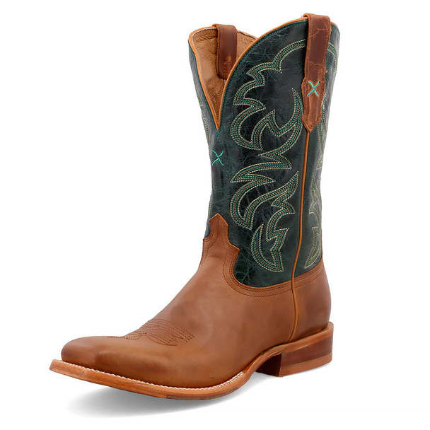 product variation TWISTED X Men's 12in Rancher Light Tan and Teal Boot (MRAL027) image