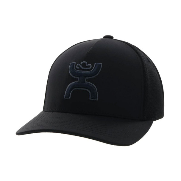 product variation HOOEY Coach 5-Panel Black/Blue Hooey Logo Flexfit S/M Black Cap (2212BK-01) image