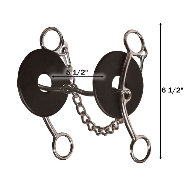 product variation PROFESSIONAL'S CHOICE Brittany Pozzi Medium 5.5in Shank Snaffle Lifter Bit (BPB-112) image