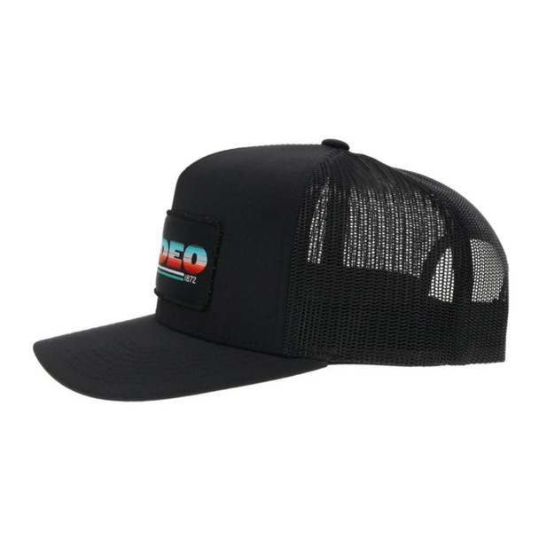 product variation HOOEY Rodeo 5-Panel Serape/Black Patch Black Trucker Cap (2153T-BK) image