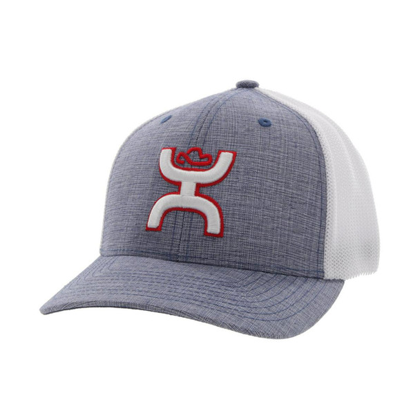 product variation HOOEY Coach 5-Panel White/Red Hooey Logo Flexfit L/XL Denim/White Cap (2212DEWH-02) image