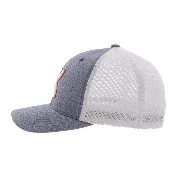 product variation HOOEY Coach 5-Panel White/Red Hooey Logo Flexfit L/XL Denim/White Cap (2212DEWH-02) image