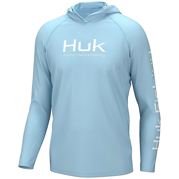 product variation HUK Men Vented Pursuit Crystal Blue Hoodie (H1200525-497) image