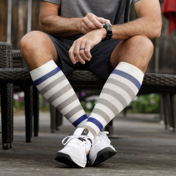 product variation Thick Stripe Cream/Heathered Gray image