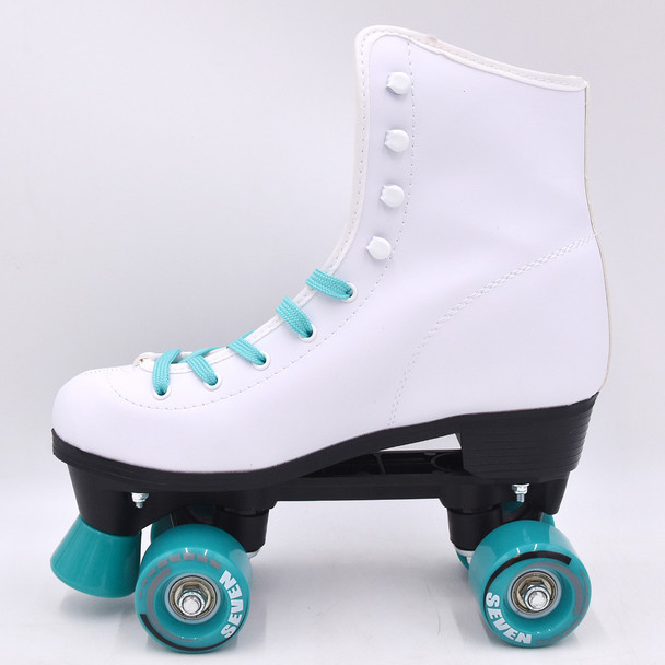 product variation Open Box (Great condition, limited use): C SEVEN Quad Roller Skates, Retro Design, Color: Teal, Women's 8 / Men's 7 (C7-RSB07-TL) image