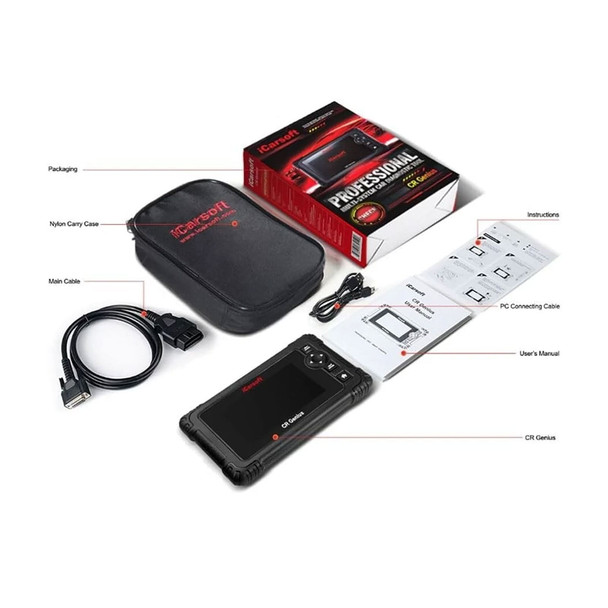 product variation ICARSOFT CR Genius 5in Multi-Brand Multi-System Car Diagnostic Tool (CR-Genius) image