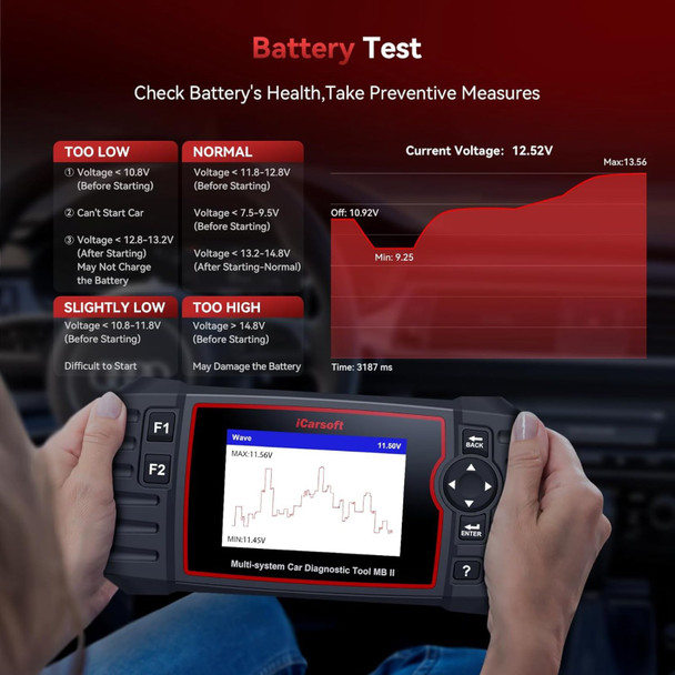 product variation ICARSOFT MB II Car Diagnostic Tool For Mercedes-Benz/Sprinter/Smart (MB-II) image