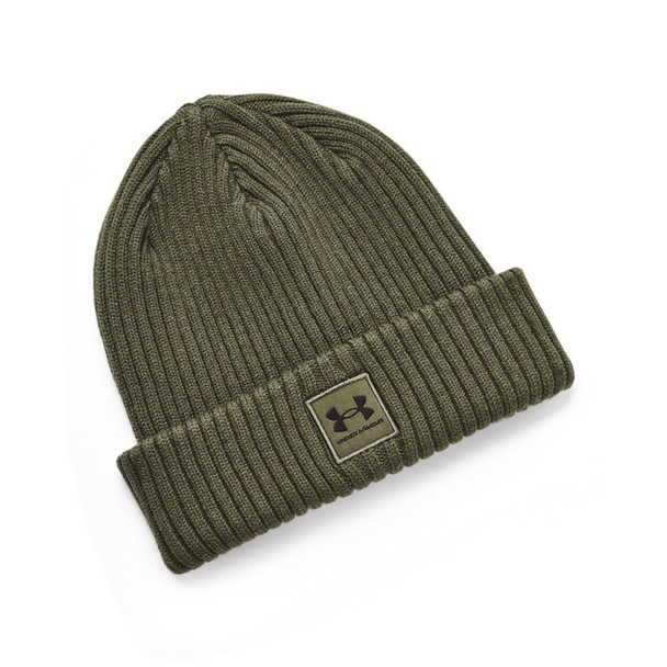 product variation UNDER ARMOUR Men's Halftime Marine OD Green Cuff Beanie (1373108-390-OSFM) image