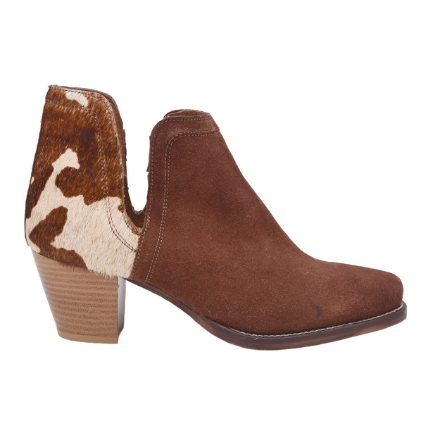 product variation Open Box (Great condition, limited use): ROPER Womens Boot - Snip Toe Shorty  - Brown Cow Hair On Hide Ankle Boot, Size: 7 (09-021-0981-2904-TA-7_1) image