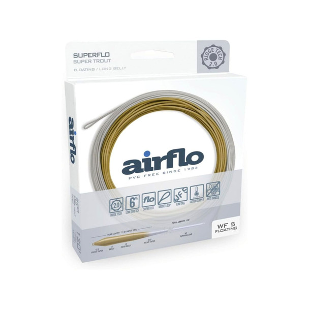product variation AIRFLO Ridge 2.0 Super Trout WF5 Camo Olive/Driftwood Floating Fly Line (RSF-ST-WF5F-CO/DW) image