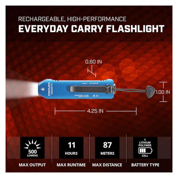 STREAMLIGHT Wedge XT COPS Blue Flashlight 88825