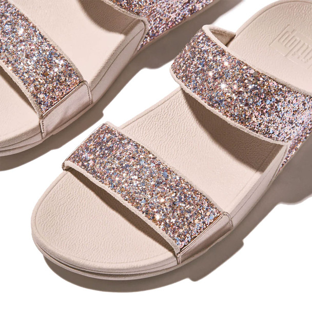 product variation FITFLOP Women's Lulu Multi-Tonal Nude Rose Mix Glitter Slides (JE5-C33) image