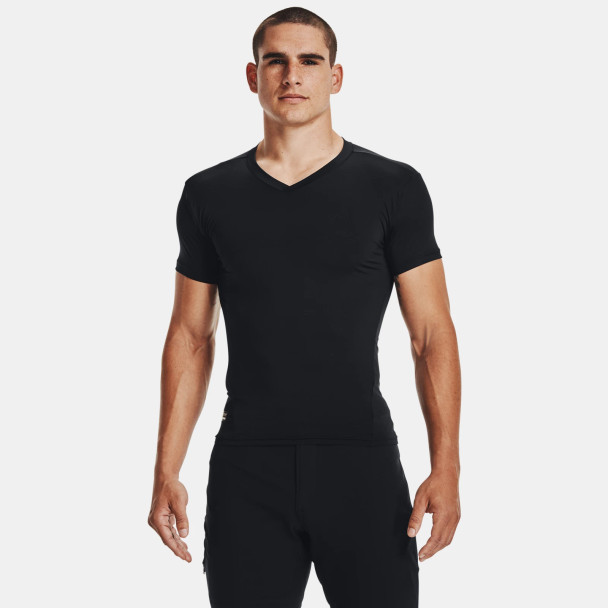 product variation UNDER ARMOUR Men's Tactical HeatGear Compression V-Neck T-Shirt (1216010-001) image
