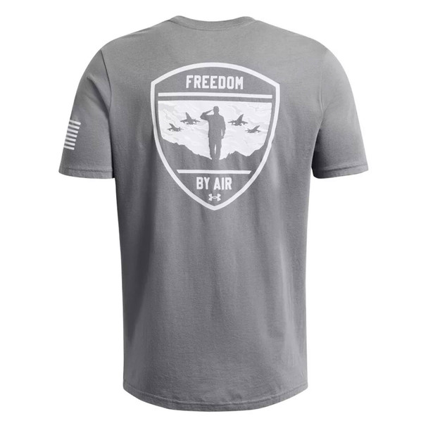 product variation UNDER ARMOUR Men's Freedom By Air Titan Gray/Halo Gray/White T-Shirt (1385948-024) image