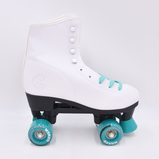 product variation Open Box (Great condition, limited use): C SEVEN Quad Roller Skates, Retro Design, Color: Teal, Women's 8 / Men's 7 (C7-RSB07-TL_3) image