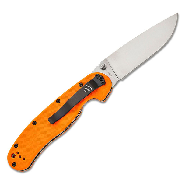 product variation ONTARIO KNIFE COMPANY RAT I Orange Nylon 3.5in Satin D2 Steel Linerlock Folding Knife (ON8867OR) image