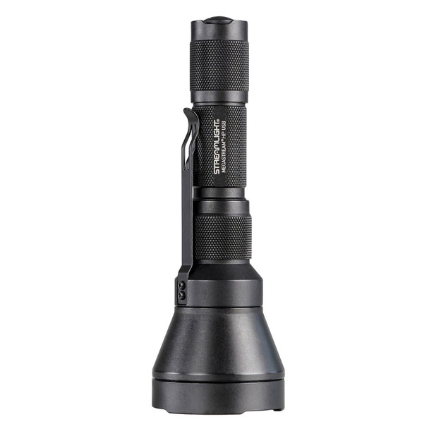 product variation STREAMLIGHT MegaStream HP USB Black Flashlight w/ SL-B34 Battery Pack, USB-C Cord & Nylon Holster (66211) image