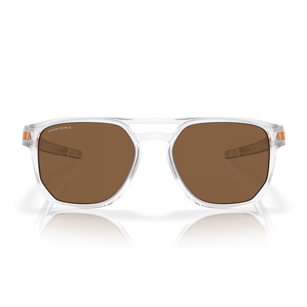 product variation OAKLEY Latch Beta Matte Clear Frame/Prizm Bronze Lenses Sunglasses (OO9436-1154) image