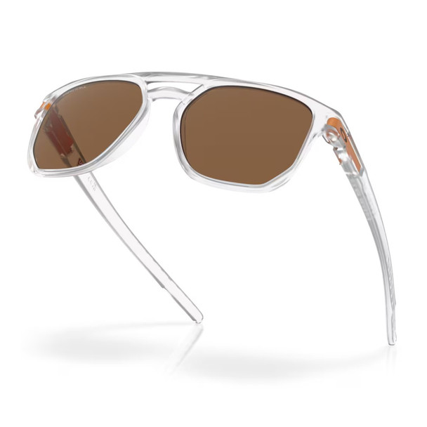 product variation OAKLEY Latch Beta Matte Clear Frame/Prizm Bronze Lenses Sunglasses (OO9436-1154) image