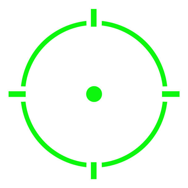 product variation Reticle: Green 2 MOA Dot & 32 MOA Circle | Housing: Black image