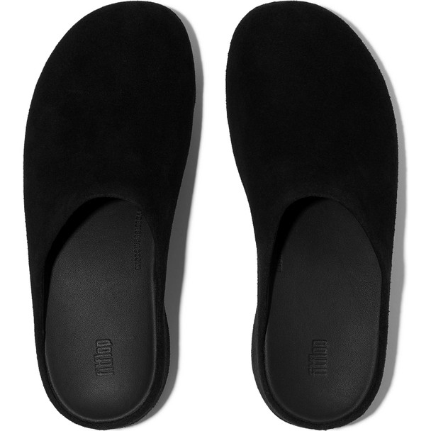 product variation FITFLOP Women's Shuv Suede All Black Clogs (E5P-090) image