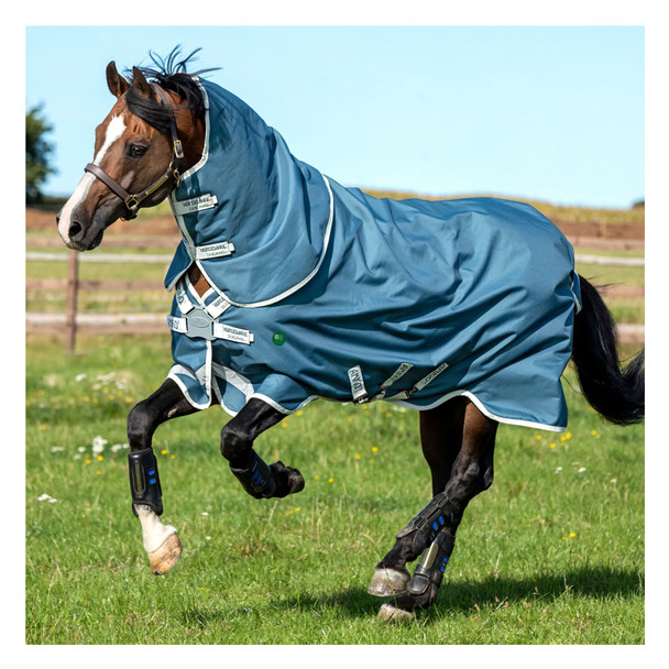 product variation HORSEWARE IRELAND Amigo AmECO 12 Plus (100g Light) Teal/Grey Turnout (AAROJ2-CTJ0) image