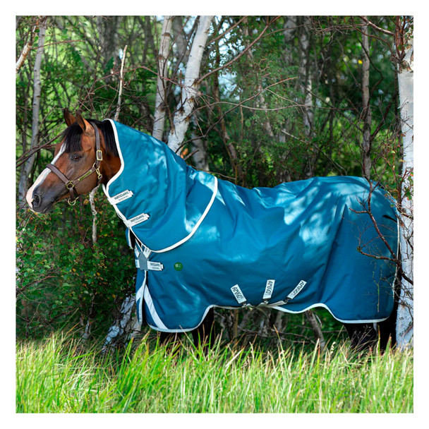 product variation HORSEWARE IRELAND Amigo AmECO 12 Plus (100g Light) Teal/Grey Turnout (AAROJ2-CTJ0) image