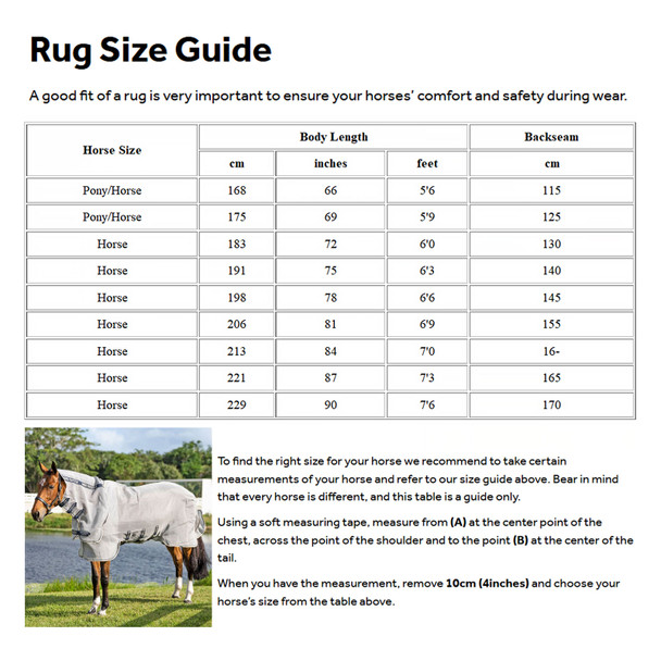 product variation HORSEWARE IRELAND Rambo Protector Integrated Silver/Navy/White/Beige Fly Sheet (AFANMS-IBWT) image