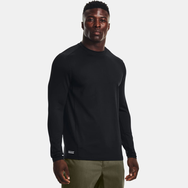 product variation UNDER ARMOUR Men's Tactical ColdGear Infrared Base Black Crew Neck Top (1365389-001) image