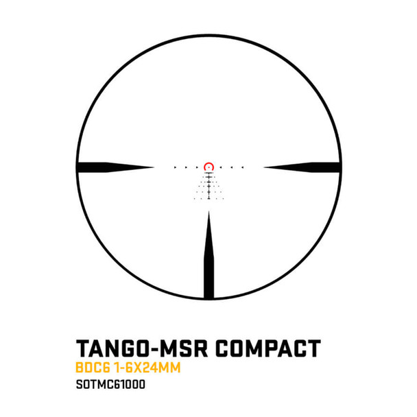 product variation SIG SAUER Tango-MSR 1-6x24 Illuminated BDC-6 Reticle Riflescope (SOTMC61000) image