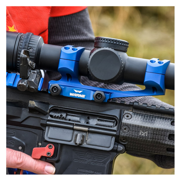 product variation WARNE XSKEL Gen 2 Extended Skeletonized 1in MSR Blue Mount (XSKEL1BU) image