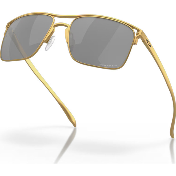 product variation OAKLEY Men's Holbrook Ti Satin Gold Frame/Prizm Black Polar Lenses Sunglasses (OO6048-0757) image