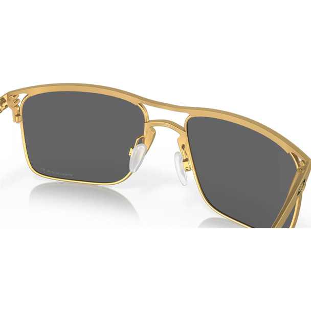 product variation OAKLEY Men's Holbrook Ti Satin Gold Frame/Prizm Black Polar Lenses Sunglasses (OO6048-0757) image
