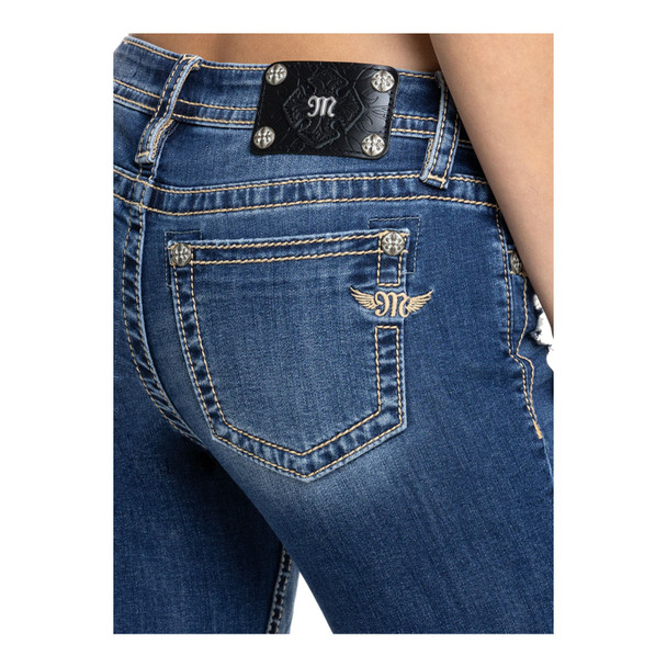 product variation MISS ME Womens Noa Jane Mid-Rise 25L Cropped Skinny Jeans (M3636CK110) image