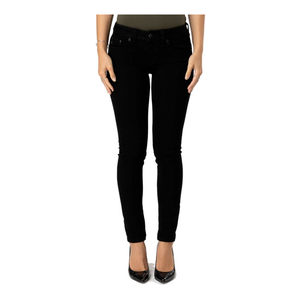 product variation MISS ME Womens Fleur De Colby Saddle Stitch Mid-Rise 29L Skinny Jeans (M9346S) image