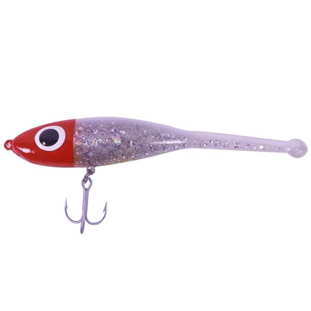 product variation PAUL BROWN Devil Red Head/White Back/Silver Glitter Soft Bait (DEV-22) image