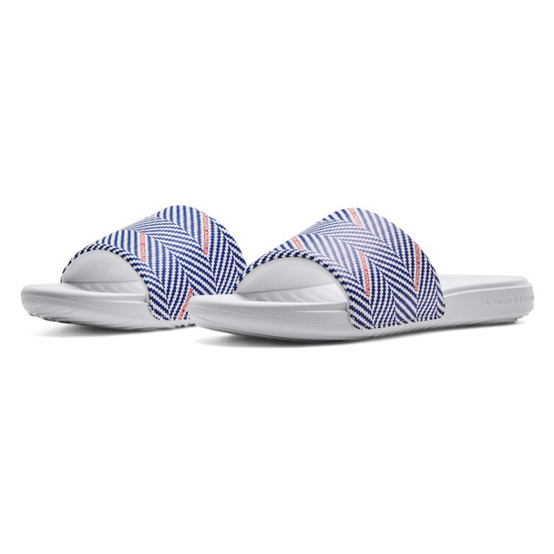 product variation UNDER ARMOUR Men's Ansa Graphic Royal/White Slides (3024434-406) image