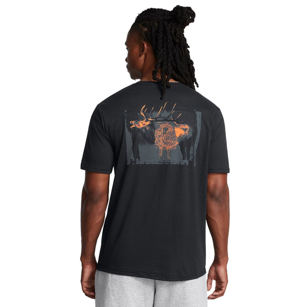 product variation UNDER ARMOUR Men's Schematic Elk Black/Castlerock T-Shirt (1386780-001) image
