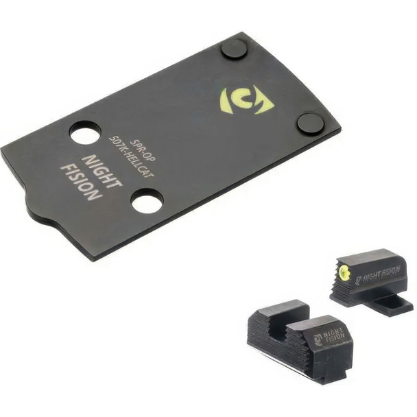 product variation NIGHT FISION NF 507k to Springfield Hellcat Optic Plate with Tritium Ylw Front Sight Combo (SPR-OPBS-507K-HC-YGZX) image