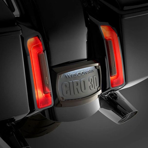 product variation CIRO Black License Plate Frame With White Light For 23-up Touring (40520) image