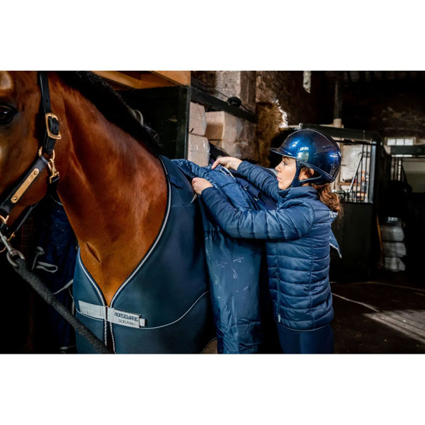 product variation HORSEWARE IRELAND Navy/Silver Dry Liner (ABHDL1-BI00) image