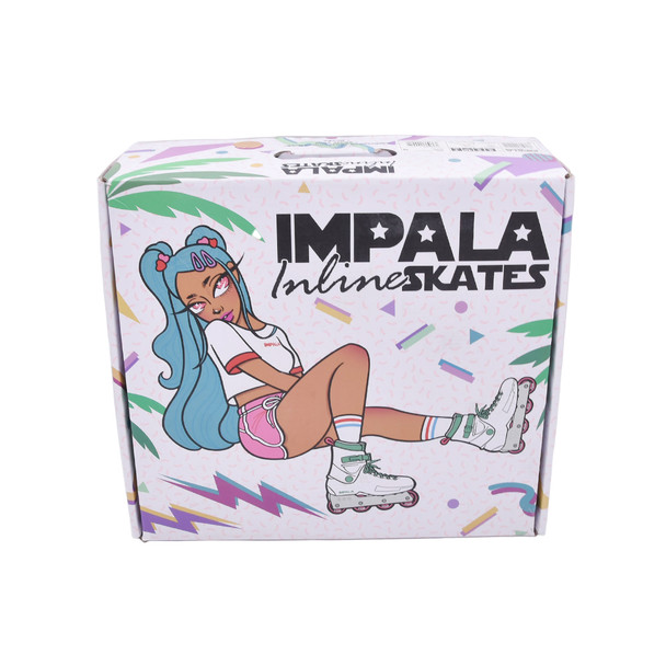 product variation Open Box (Great condition, limited use): IMPALA Lightspeed Inline Skate, Color: Vanilla Sprinkle, Size: 9 (IMPINLINE1-VANILLA-SPRINKLE-9) image