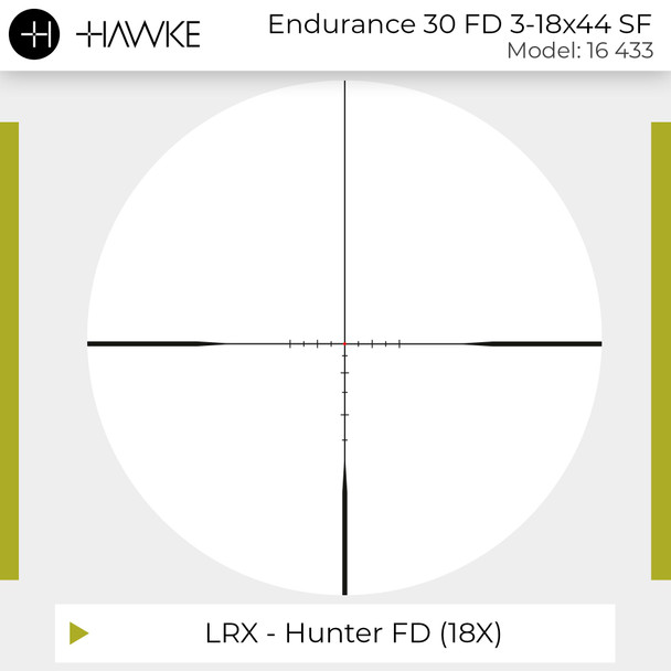product variation HAWKE Endurance 30 WA Fiber Dot 3-18x44 SF LRX Hunter Fiber Dot LW Riflescope (16433) image